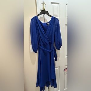 Beautiful blue DKNY high/low dress